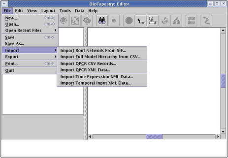 Data Import Options