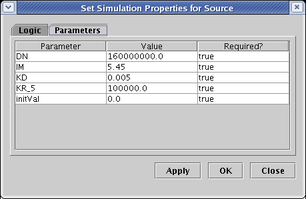 Simulation Properties Dialog