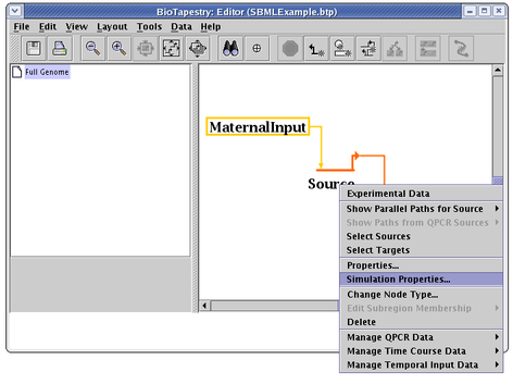 Select Simulation Properties