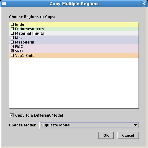 Copying Multiple Regions