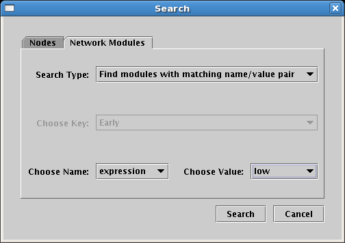 Module Search Dialog