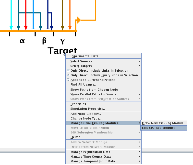 BioTapestry: Editing Cis-Reg Modules