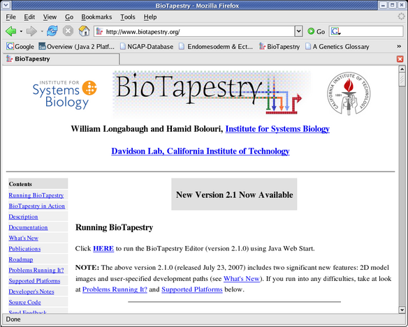 BioTapestry Home Page