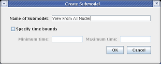 Dialog to Create Submodel