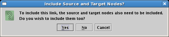 Dialog for Also Including Source and Target