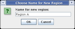 Dialog for Creating a New Region