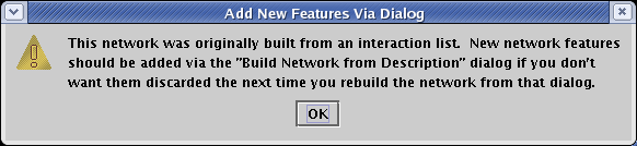 Add New Features Via Dialog Warning